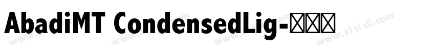 AbadiMT CondensedLig字体转换